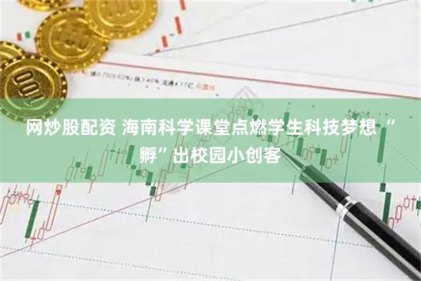 网炒股配资 海南科学课堂点燃学生科技梦想 “孵”出校园小创客