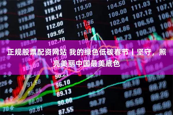 正规股票配资网站 我的绿色低碳春节丨坚守，照亮美丽中国最美底色