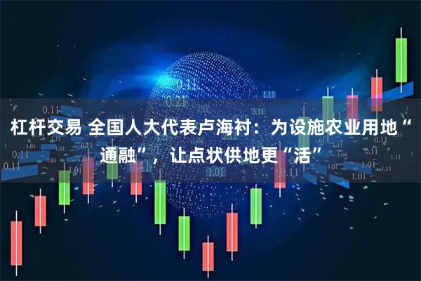 杠杆交易 全国人大代表卢海衬：为设施农业用地“通融”，让点状供地更“活”